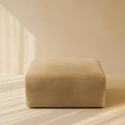 Arc Velvet Ottoman