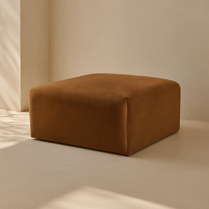 Arc Velvet Ottoman