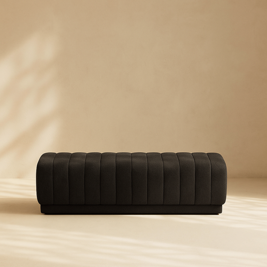 Heathrow Boucle Fabric Bench