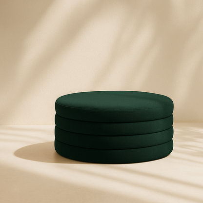Aphia Boucle Fabric Ottoman | Coffee table