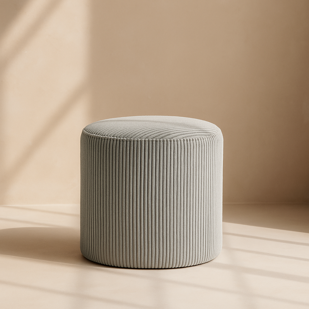 Roy Microsuede Stool | Ottoman