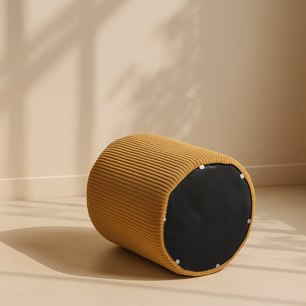 Roy Microsuede Stool | Ottoman