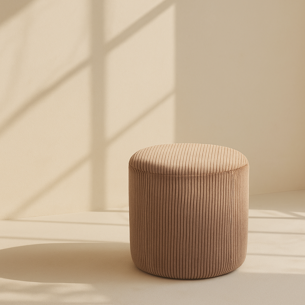 Roy Microsuede Stool | Ottoman