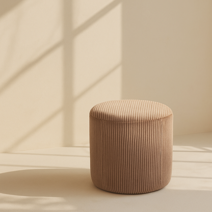 Roy Microsuede Stool | Ottoman