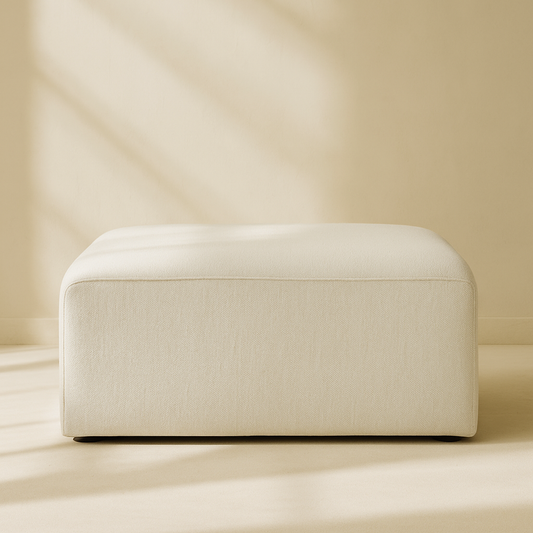 Cube Fabric Ottoman