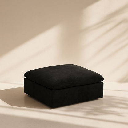 Cozy Velvet Ottoman