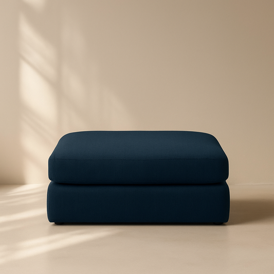 Beckham Linen Fabric Ottoman