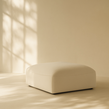 Miramar Linen Fabric Ottoman