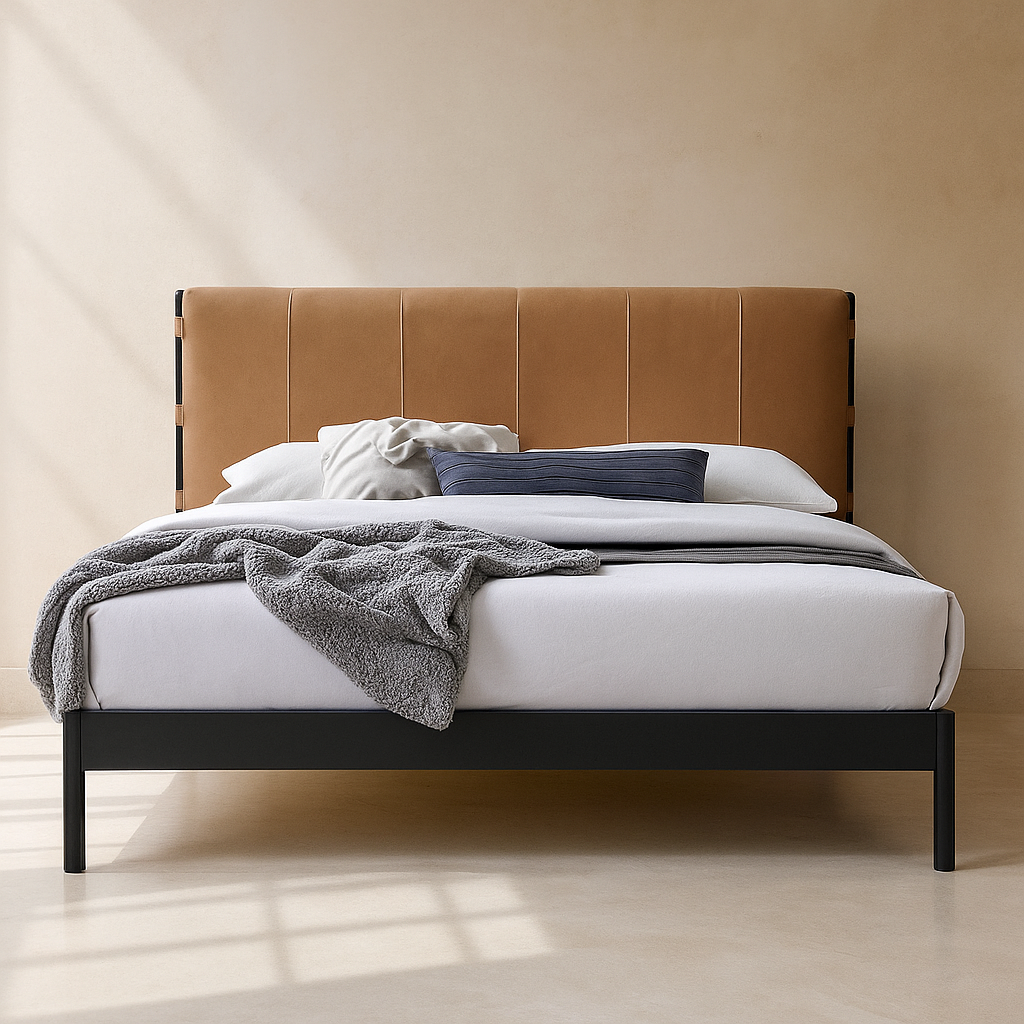 Abigail Vegan Leather Bed