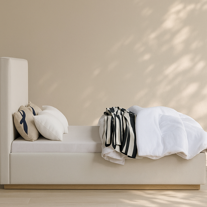 Alfie Linen Fabric Bed