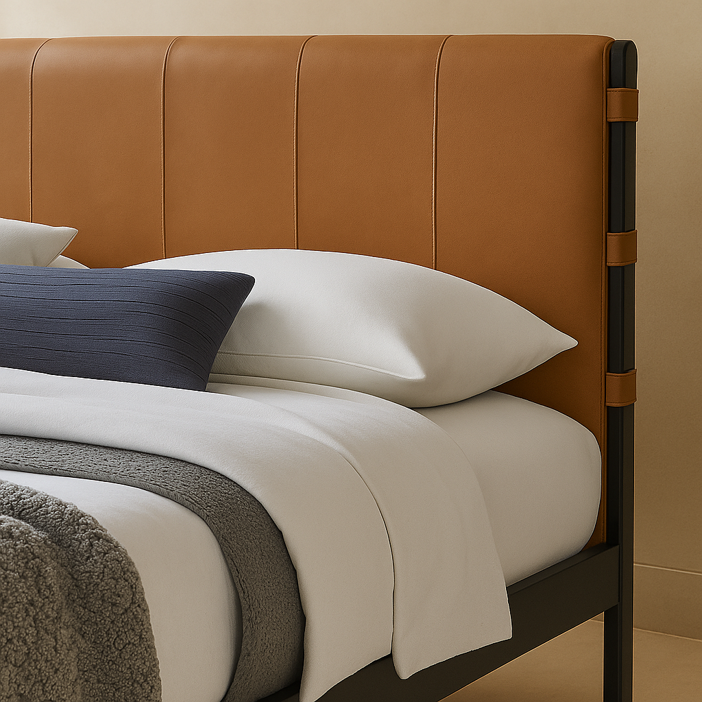 Abigail Vegan Leather Bed