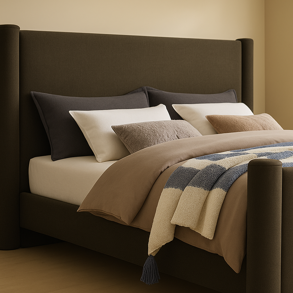 Elias Boucle Fabric Bed