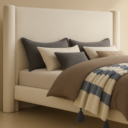 Elias Boucle Fabric Bed