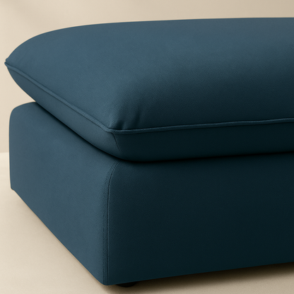 Mackenzie Linen Fabric Ottoman