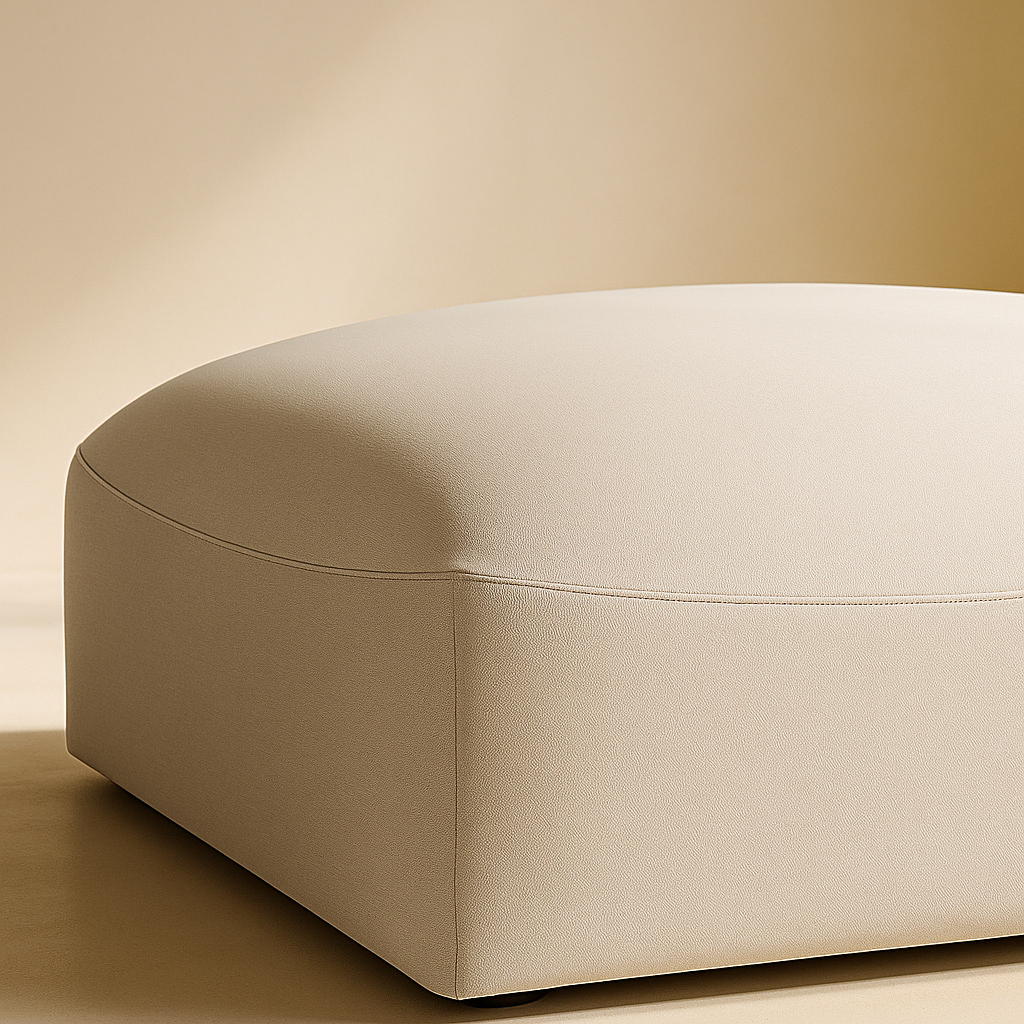 Miramar Linen Fabric Ottoman