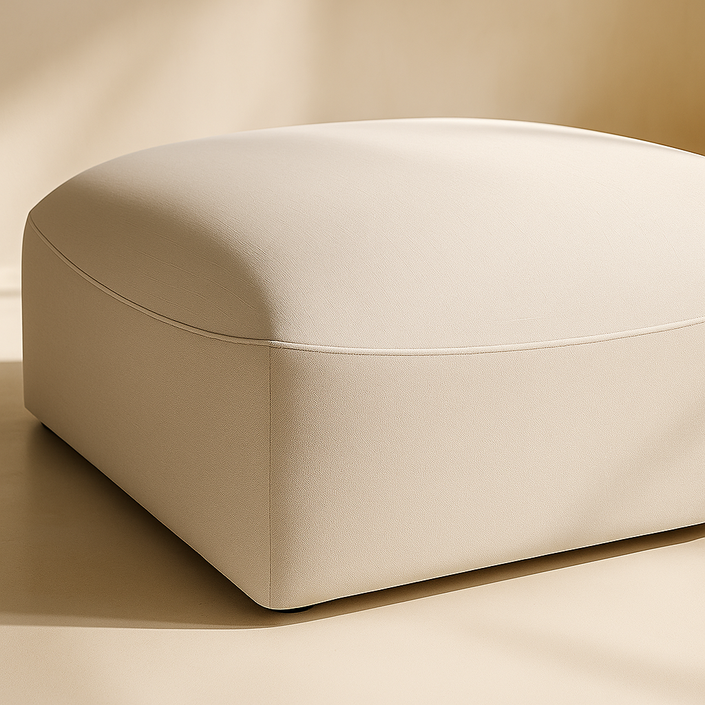 Miramar Linen Fabric Ottoman