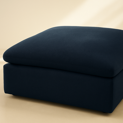 Serene Linen Fabric Ottoman