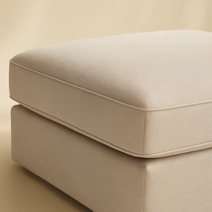 Beckham Linen Fabric Ottoman
