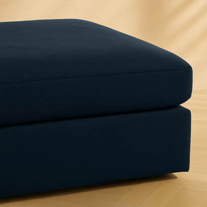 Beckham Linen Fabric Ottoman