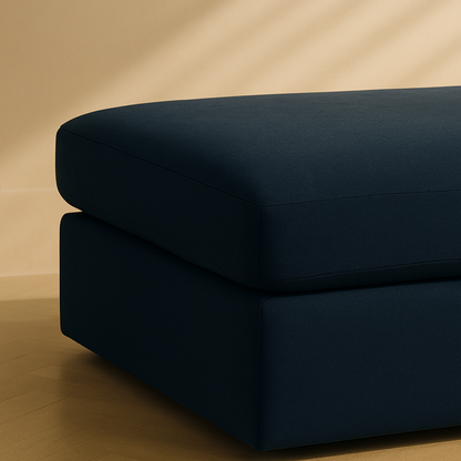 Beckham Linen Fabric Ottoman