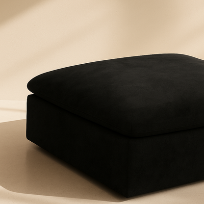 Cozy Velvet Ottoman