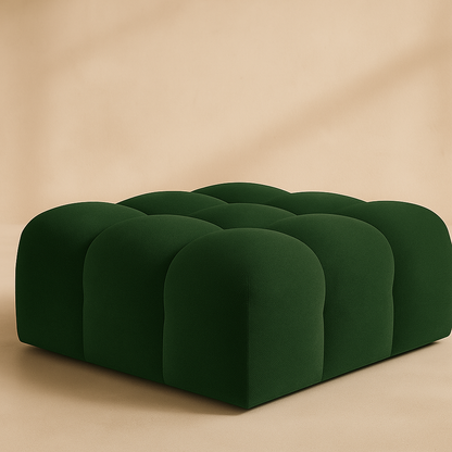 Ames Boucle Fabric Ottoman