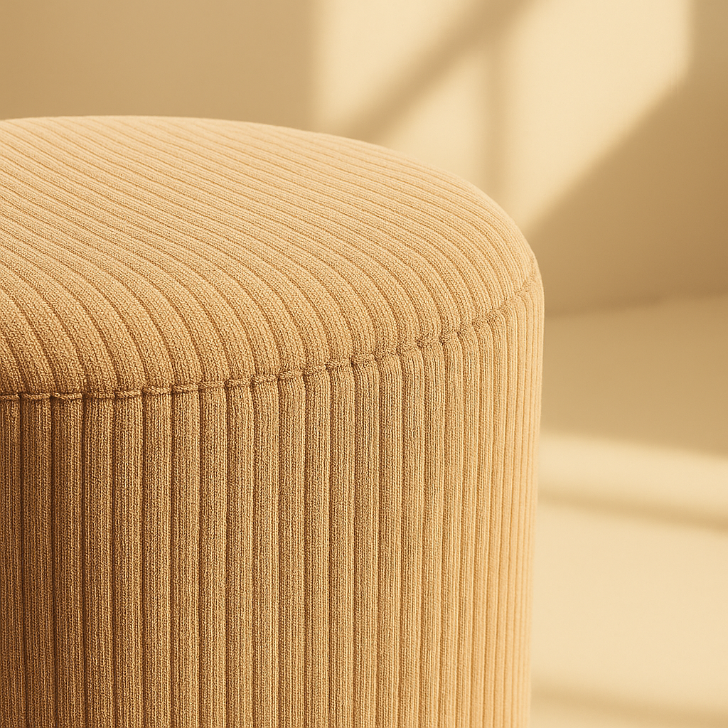 Roy Microsuede Stool | Ottoman