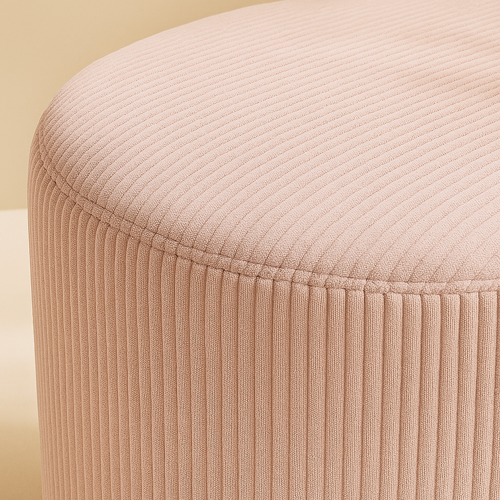Roy Microsuede Stool | Ottoman