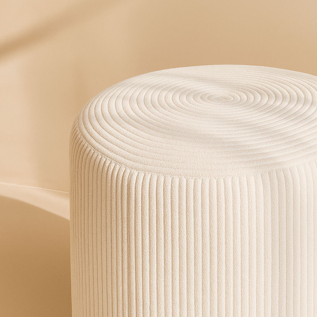 Roy Microsuede Stool | Ottoman