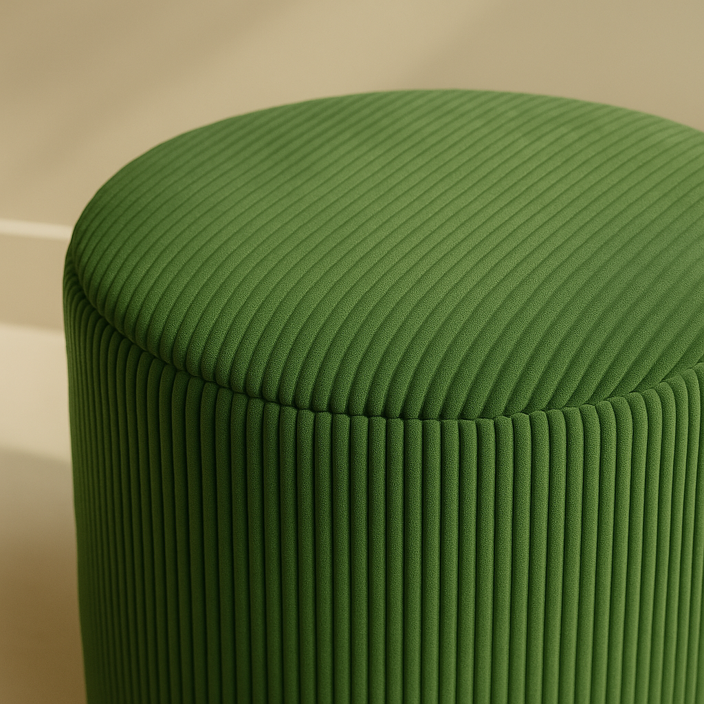 Roy Microsuede Stool | Ottoman