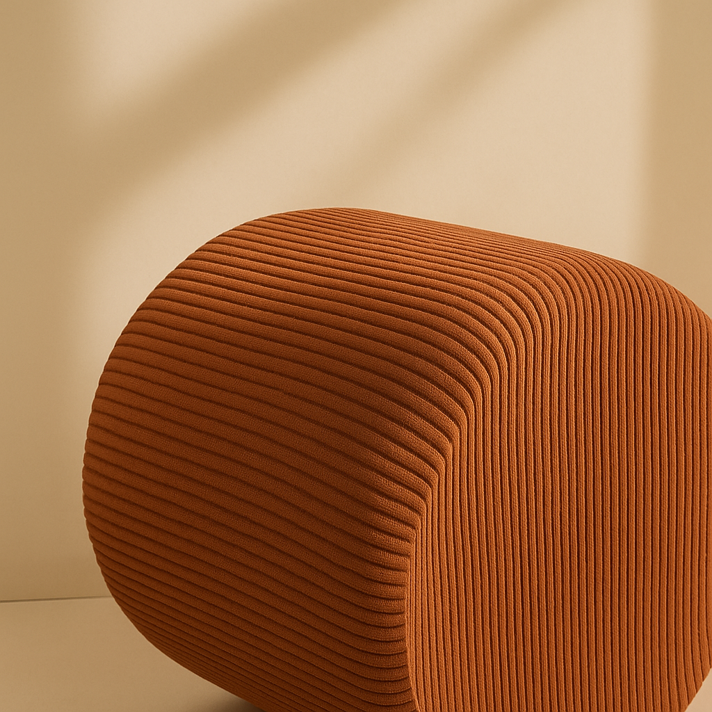 Roy Microsuede Stool | Ottoman