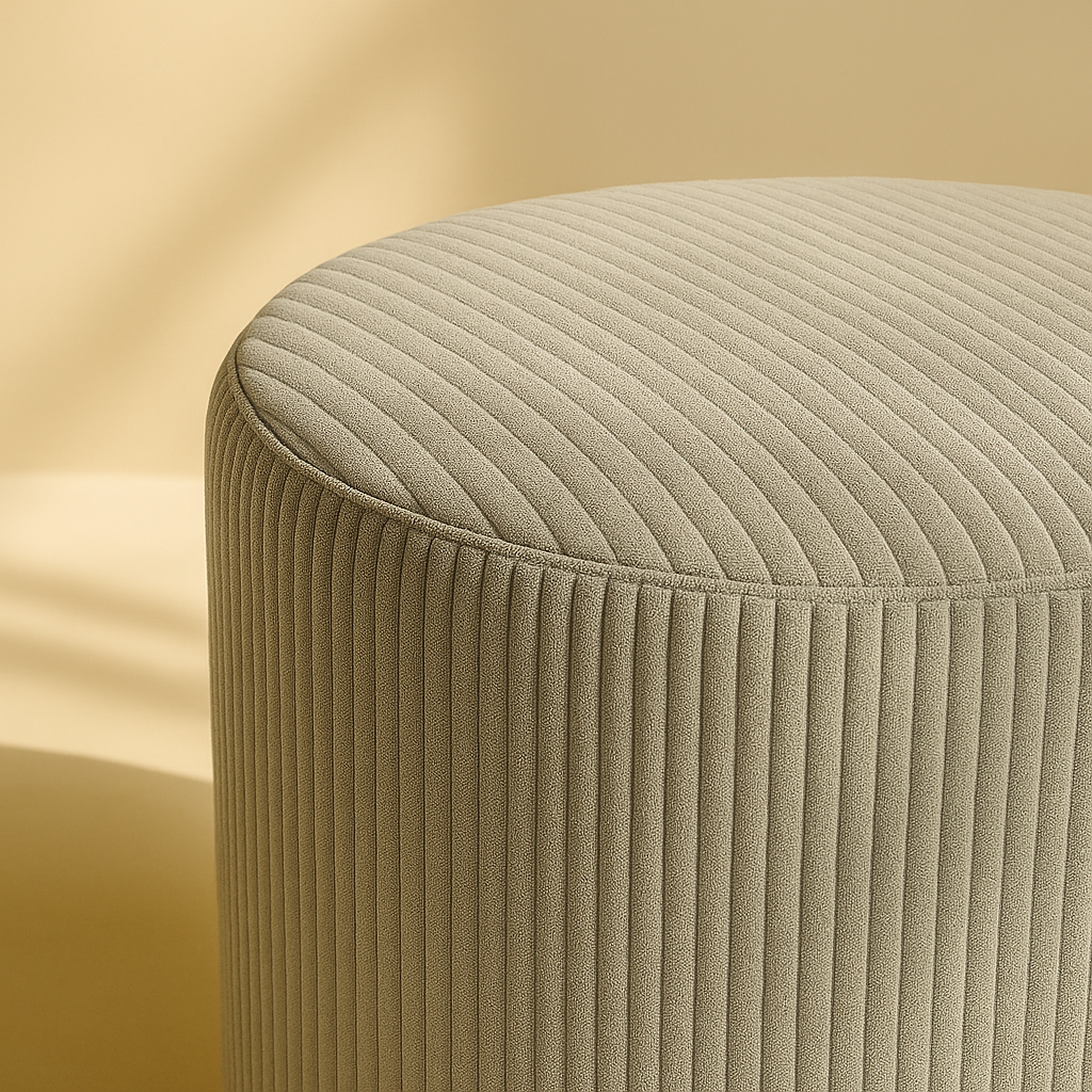 Roy Microsuede Stool | Ottoman