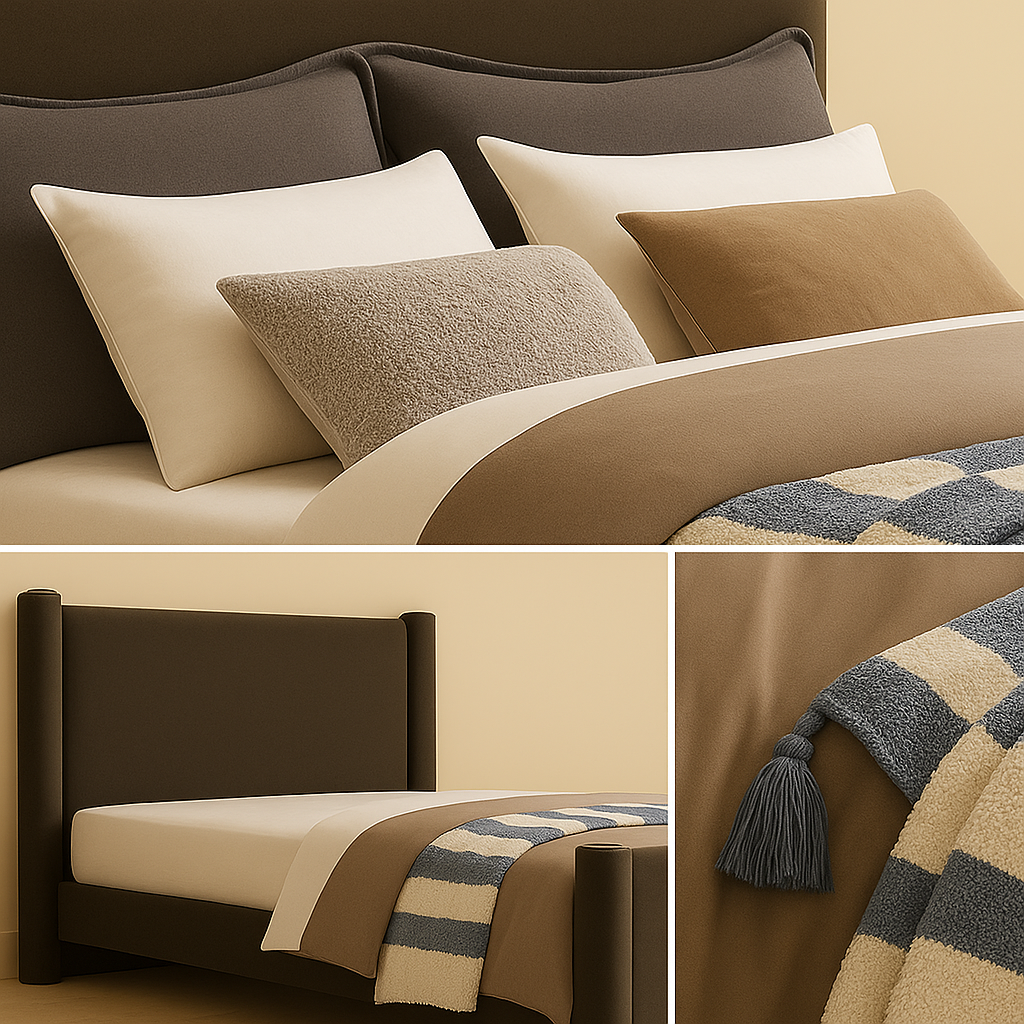 Elias Boucle Fabric Bed