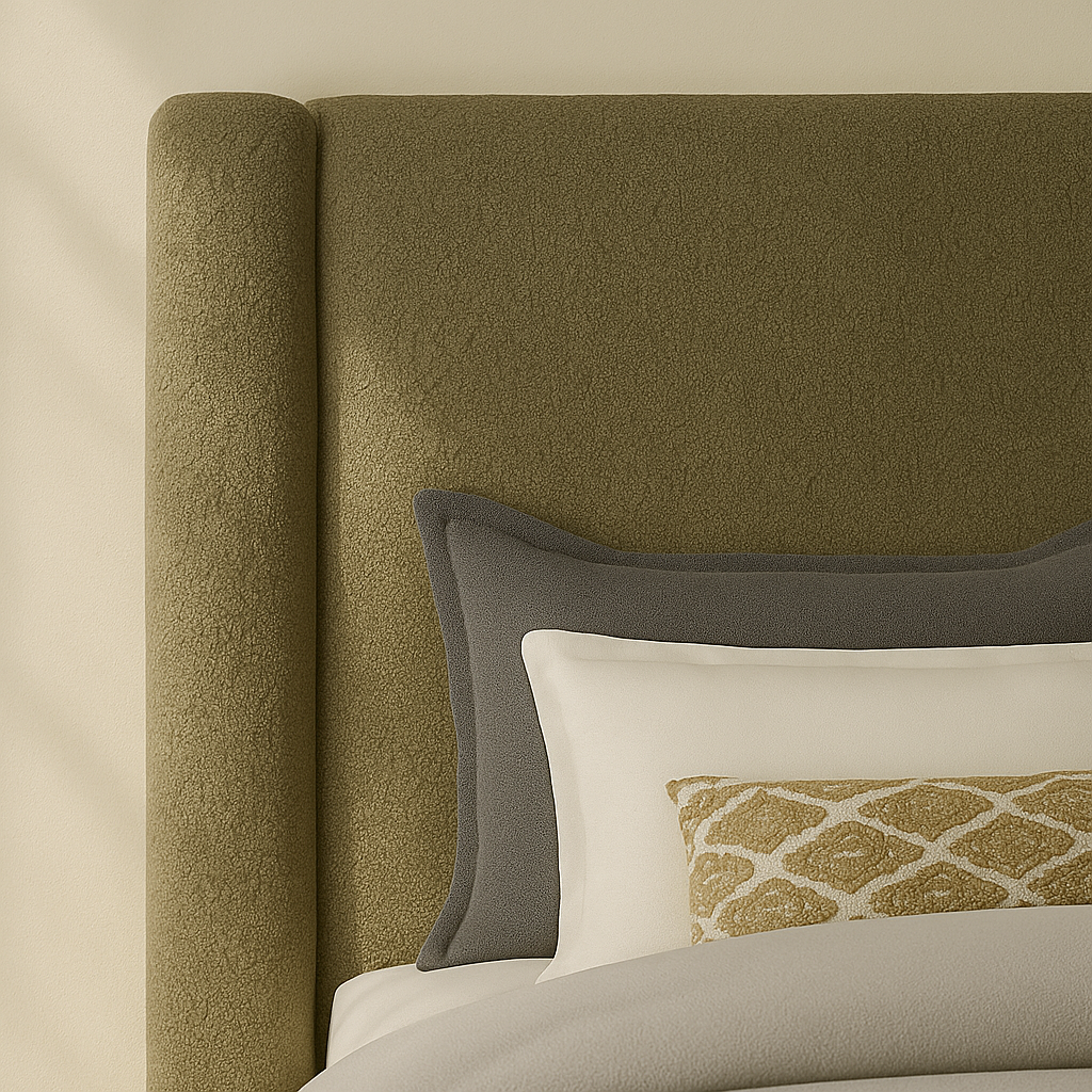 Elias Boucle Fabric Bed