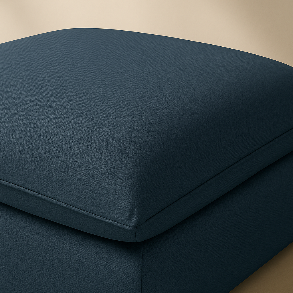 Mackenzie Linen Fabric Ottoman