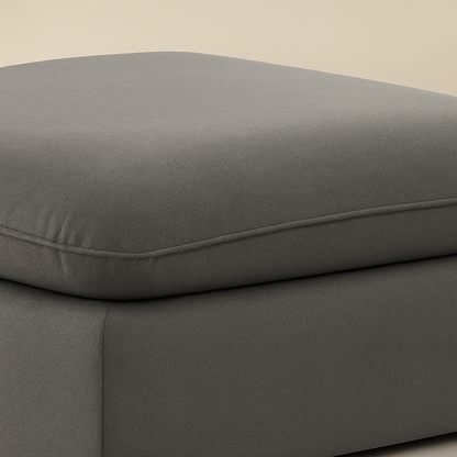 Mackenzie Linen Fabric Ottoman