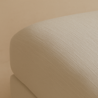 Beckham Linen Fabric Ottoman