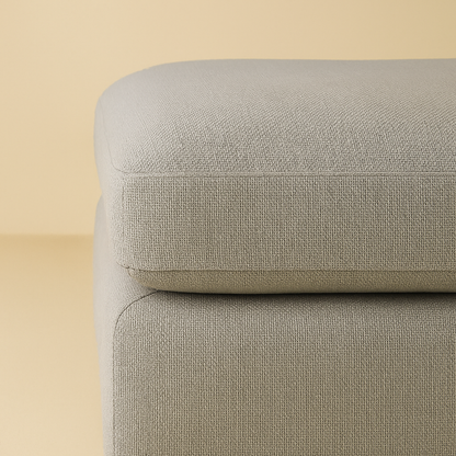 Beckham Linen Fabric Ottoman
