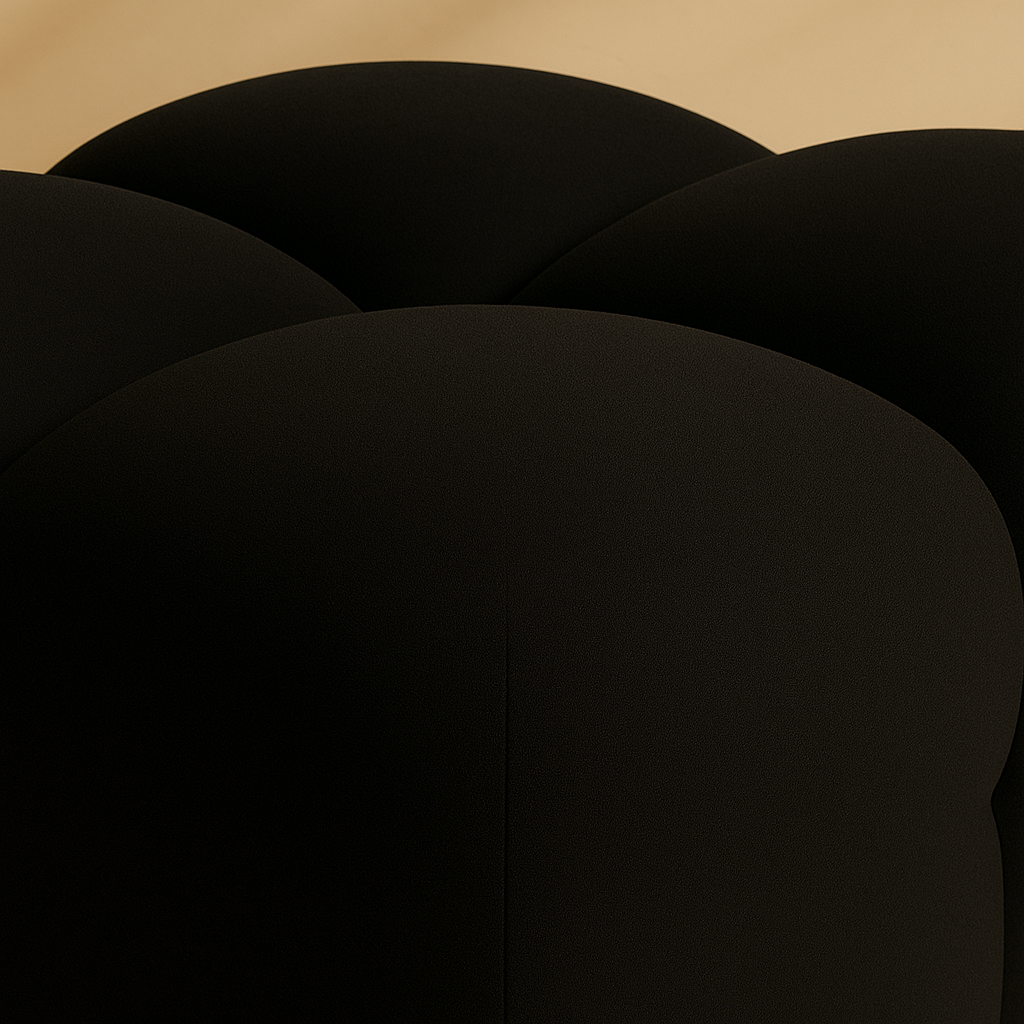 Ames Boucle Fabric Ottoman