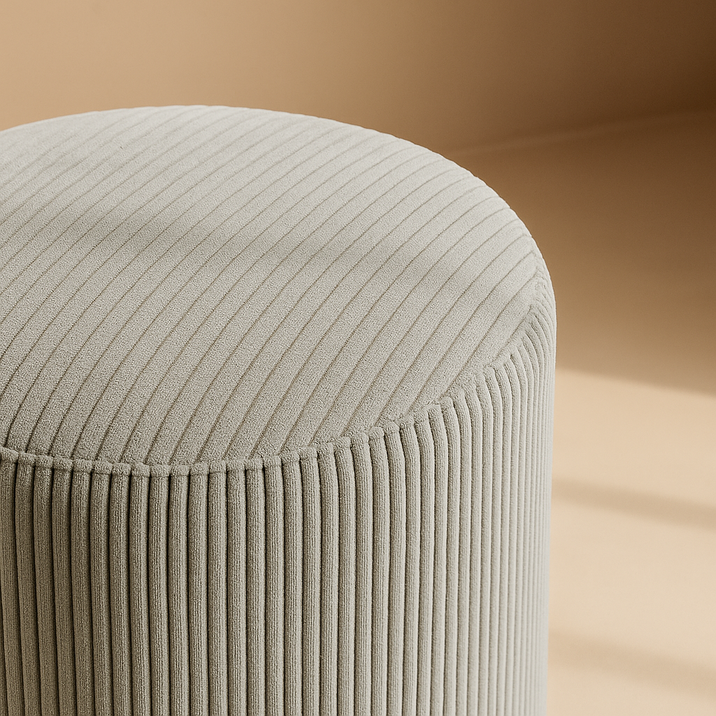 Roy Microsuede Stool | Ottoman