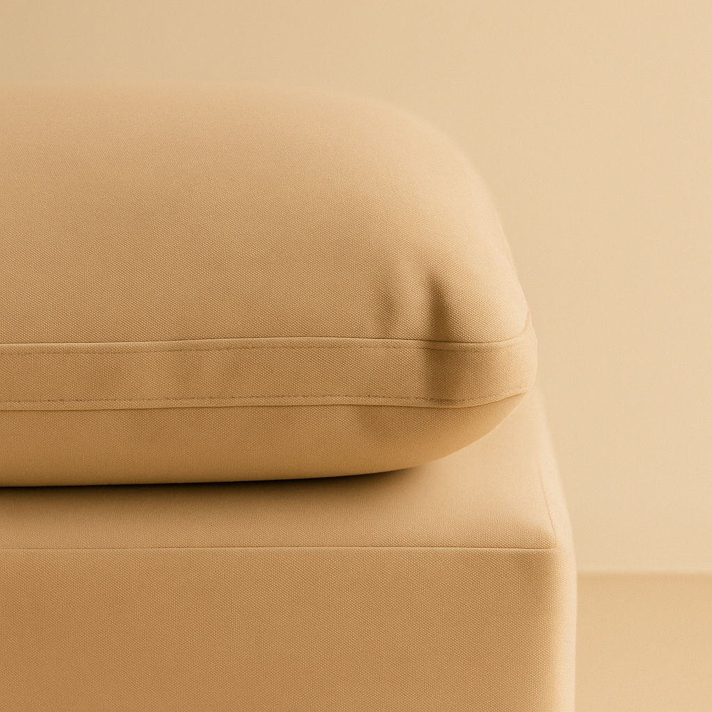 Comfy Vegan Leather Ottoman