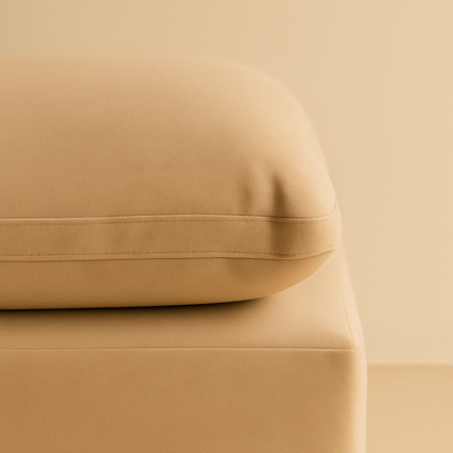 Comfy Vegan Leather Ottoman