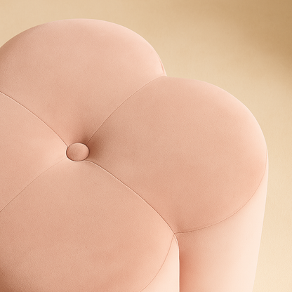 Clover Velvet Stool | Ottoman