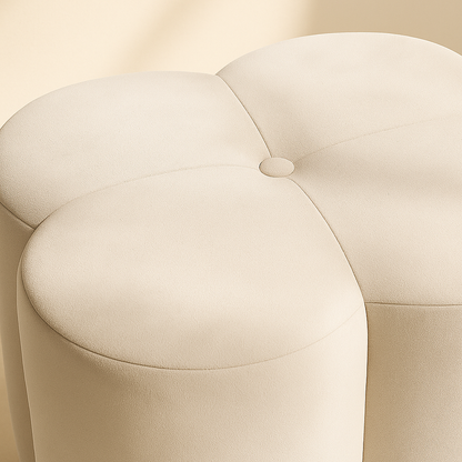 Clover Velvet Stool | Ottoman