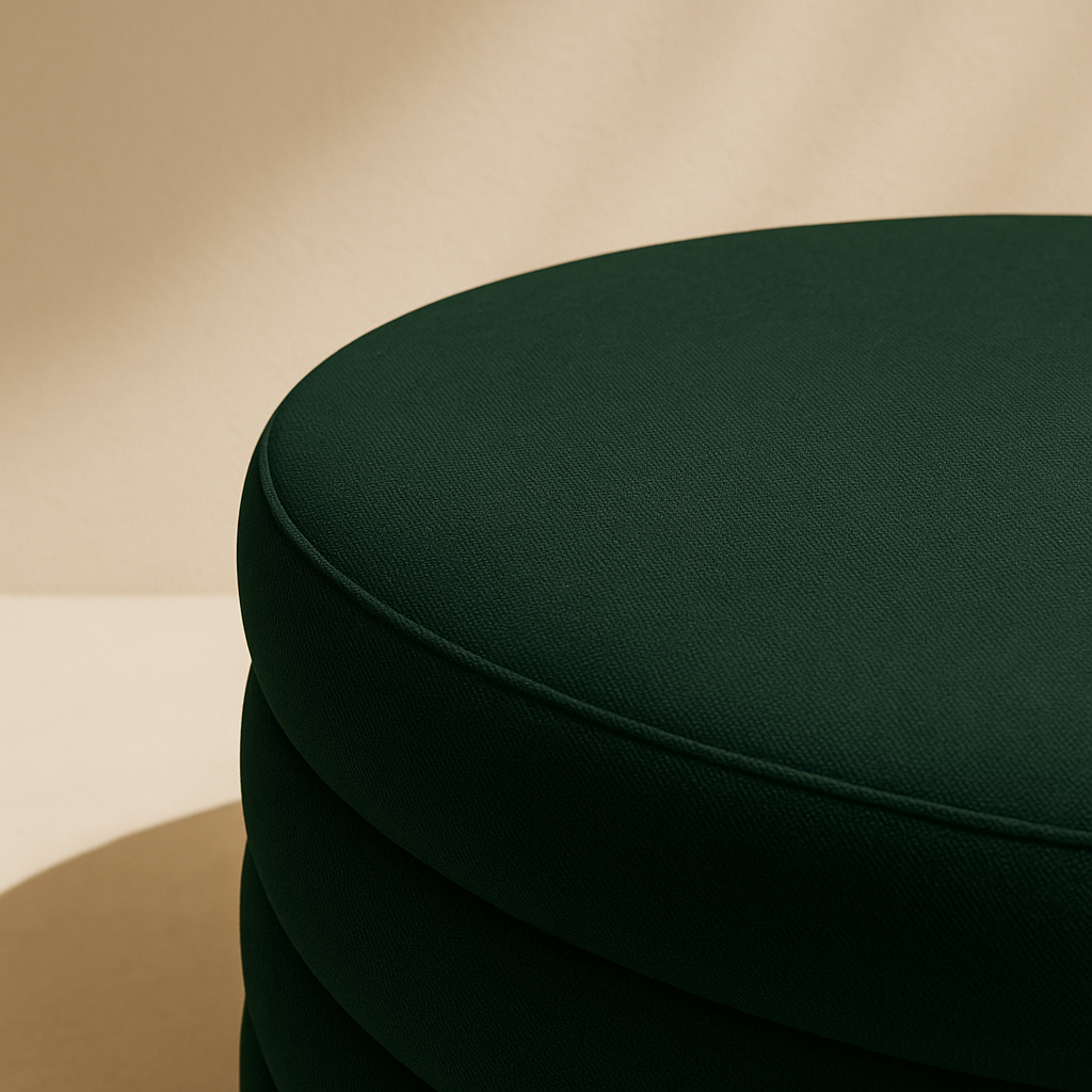 Aphia Boucle Fabric Ottoman | Coffee table