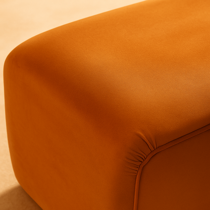 Arc Velvet Ottoman