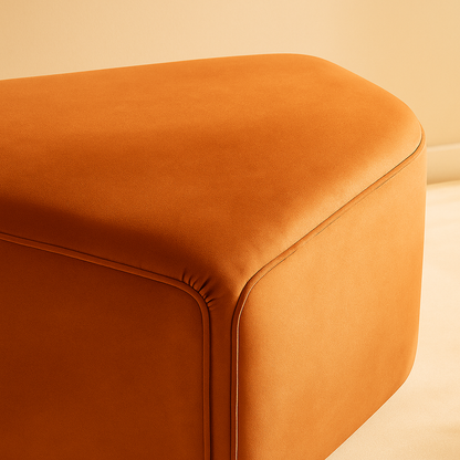 Arc Velvet Ottoman