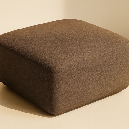 Arc Boucle Fabric Ottoman