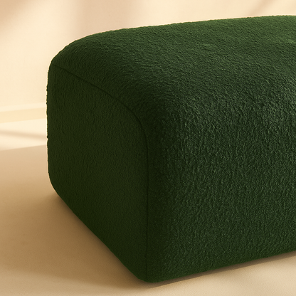 Arc Boucle Fabric Ottoman