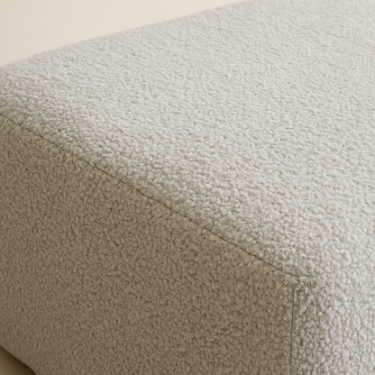 Arc Boucle Fabric Ottoman